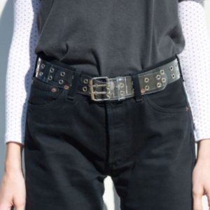 Brandy Melville Clear Grommet Belt